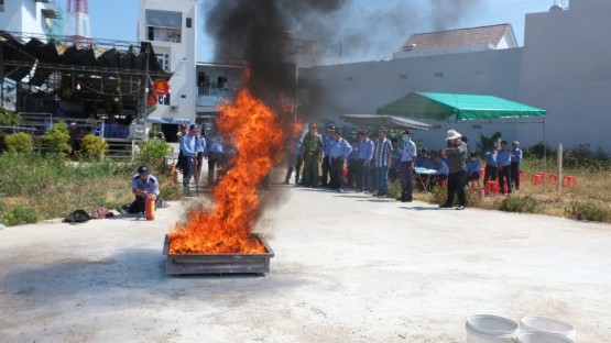 An Ninh Hoà Bình tổ chức tập huấn Phòng cháy chữa cháy