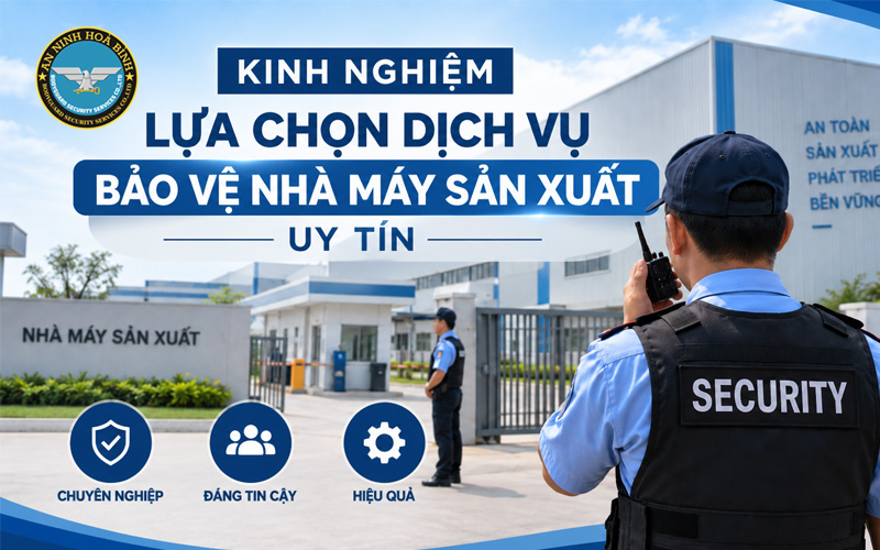 Kinh Nghiệm Lựa Chọn Dịch Vụ Bảo Vệ Nhà Máy Sản Xuất Uy Tín