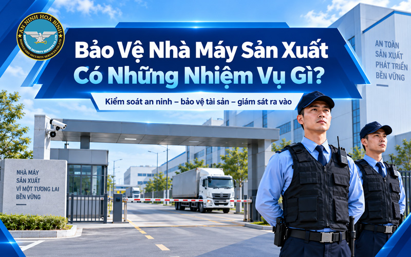 Bảo Vệ Nhà Máy Sản Xuất Có Những Nhiệm Vụ Gì?