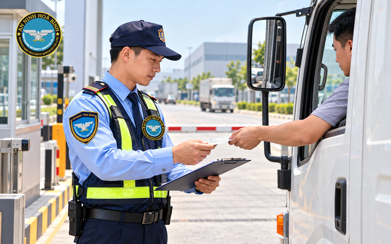 Quy Trình Kiểm Soát Người Ra Vào Của Bảo Vệ Cổng Công Ty KCN